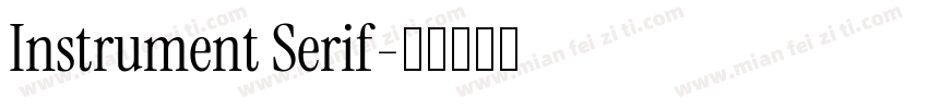 Instrument Serif字体转换